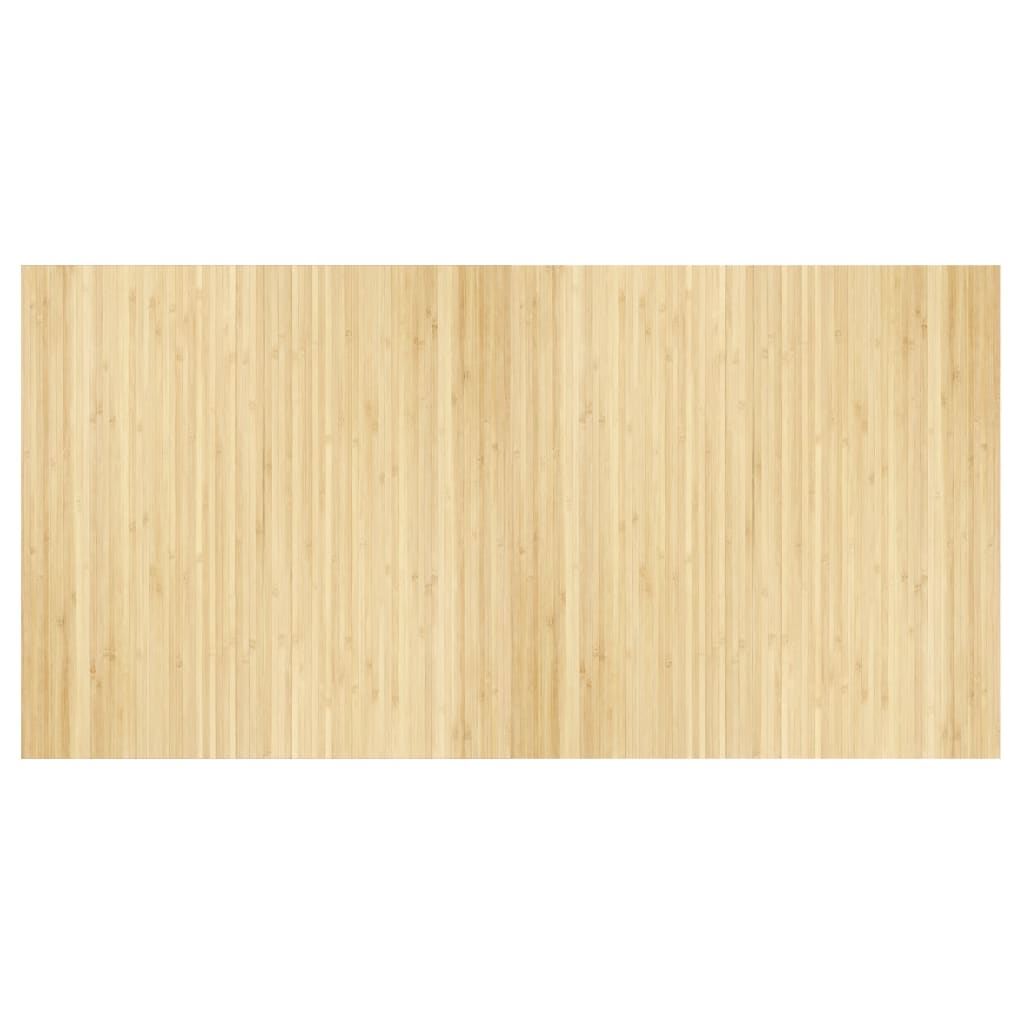 Vidaxx rechteckiger Teppich 100x200 cm Bambus hell natur