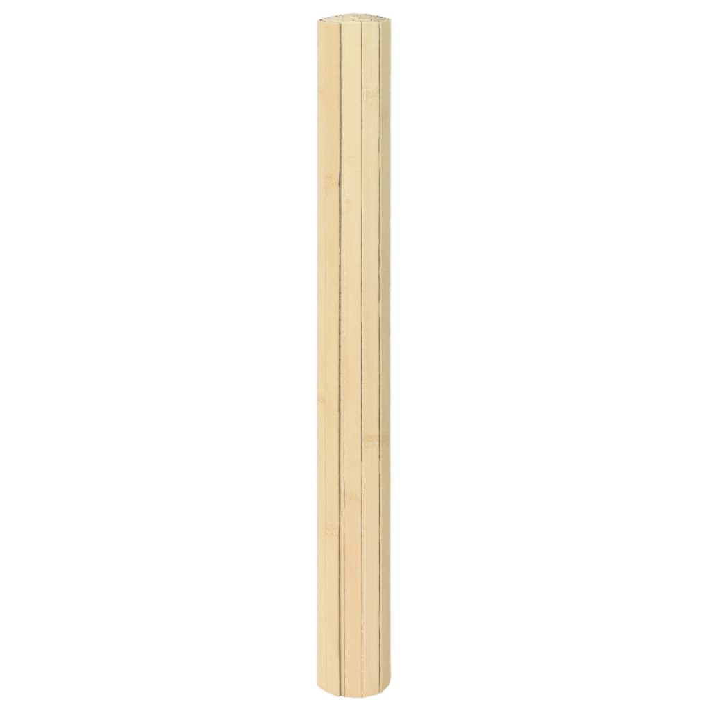 Vidaxx rechteckiger Teppich 100x200 cm Bambus hell natur