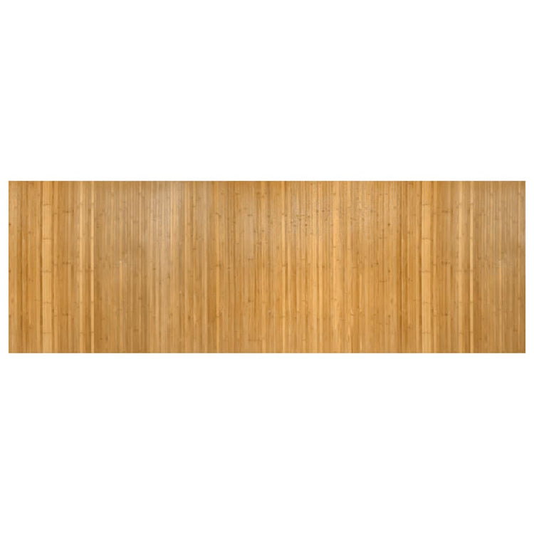 Vidaxx rechteckiger Teppich 100x300 cm Bambus natur