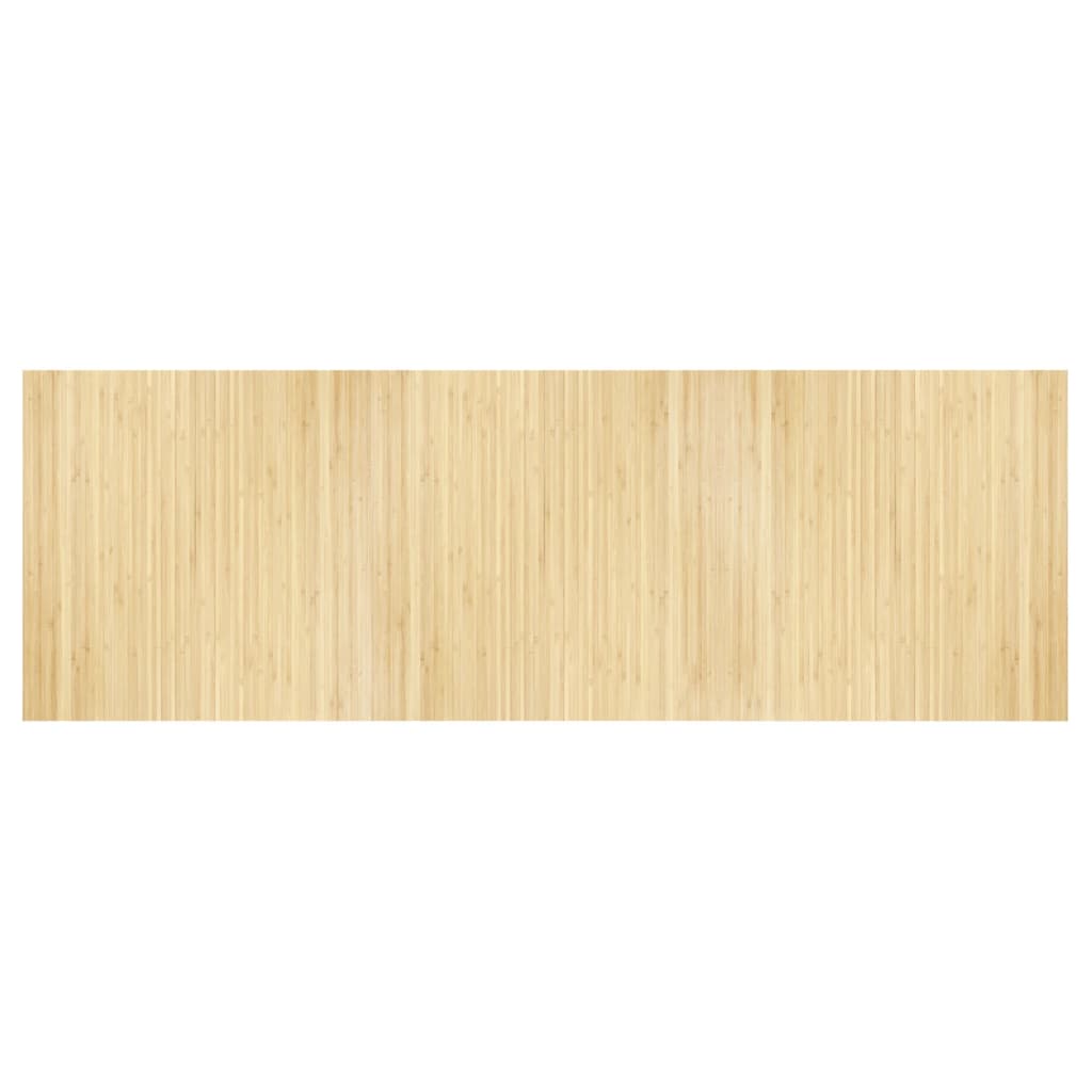 Vidaxl Teppich rechteckig 100x300 cm Bambuslicht Natural
