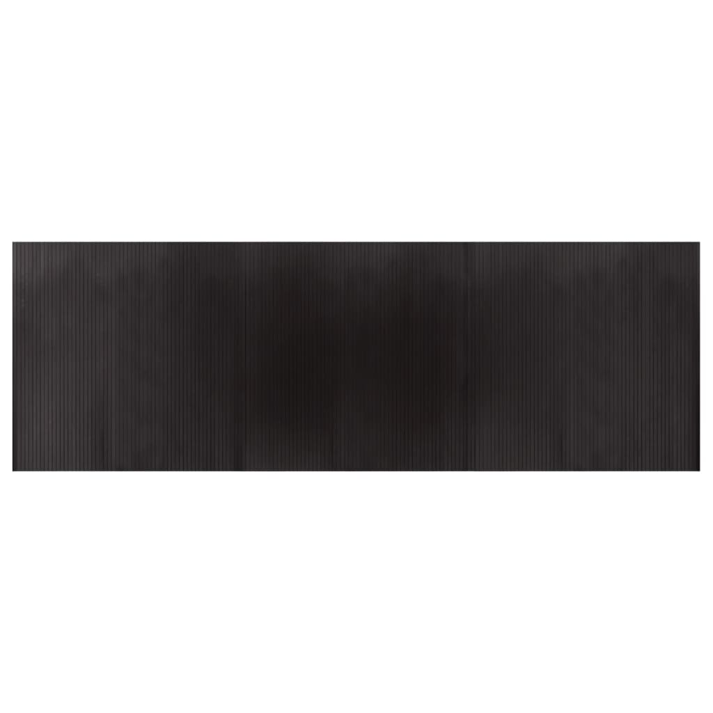 Vidaxl Teppich rechteckig 100x300 cm Bambus dunkelbraun