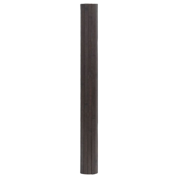 Vidaxl Teppich rechteckig 100x300 cm Bambus dunkelbraun
