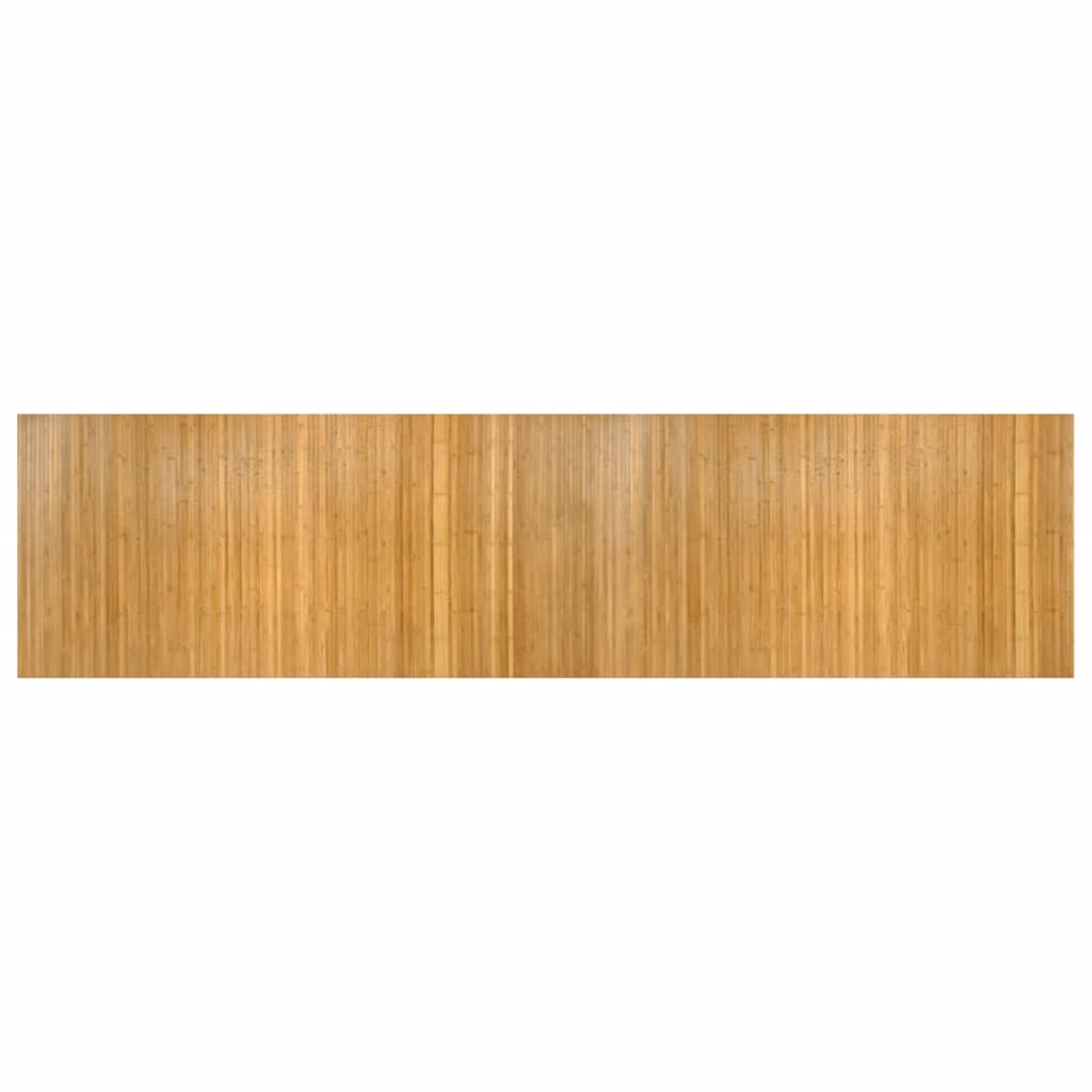 Vidaxx rechteckiger Teppich 100x400 cm Bambus natur