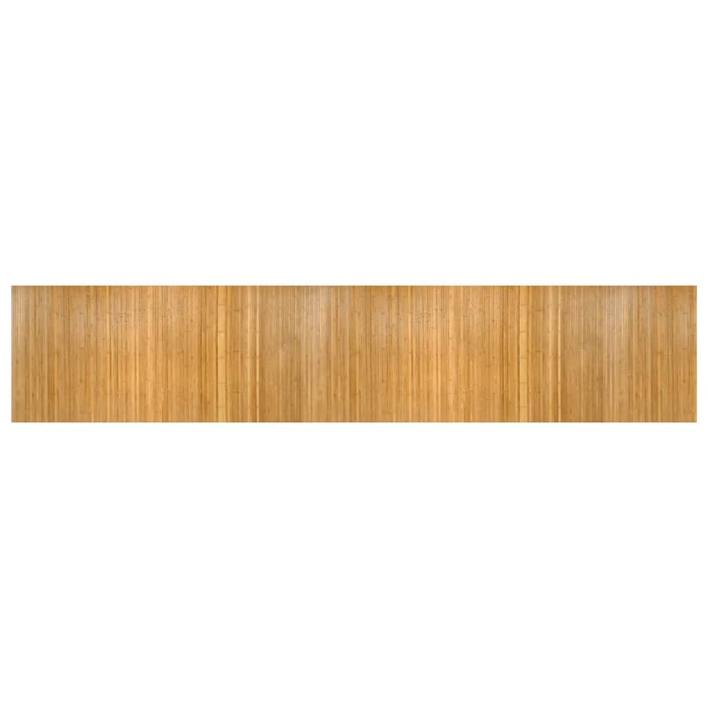 Vidaxx rechteckiger Teppich 100x500 cm Bambus natur
