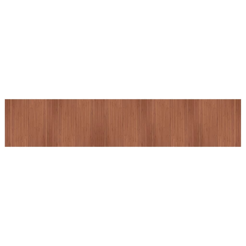 Vidaxl Teppich rechteckig 100x500 cm Bambusbraun