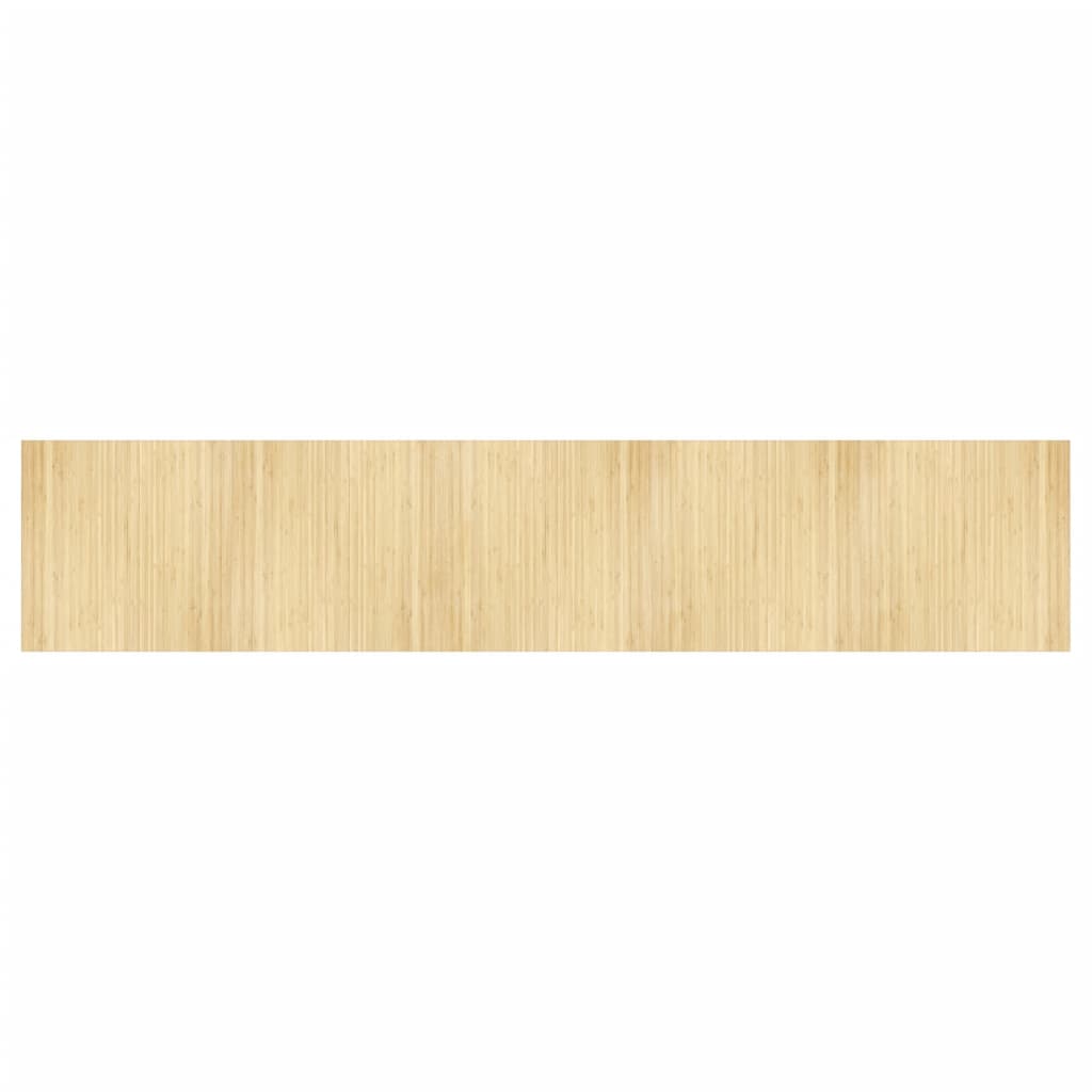 Vidaxl Teppich rechteckig 100x500 cm Bambuslicht Natural