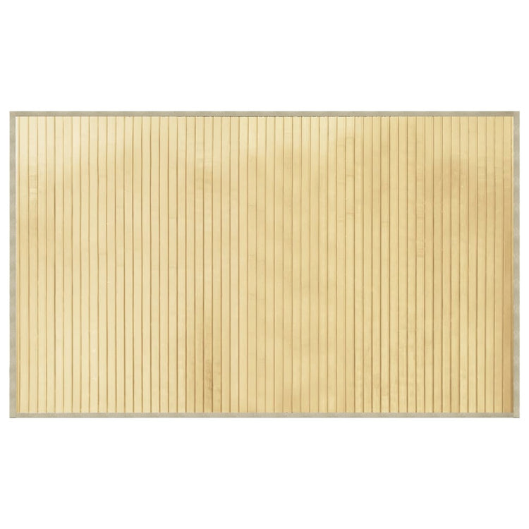 Vidaxl Teppich rechteckig 60x100 cm Bambuslicht Natural