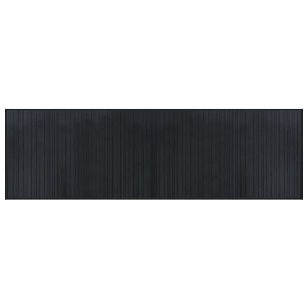Vidaxx rechteckiger Teppich 60x200 cm Bambus schwarz