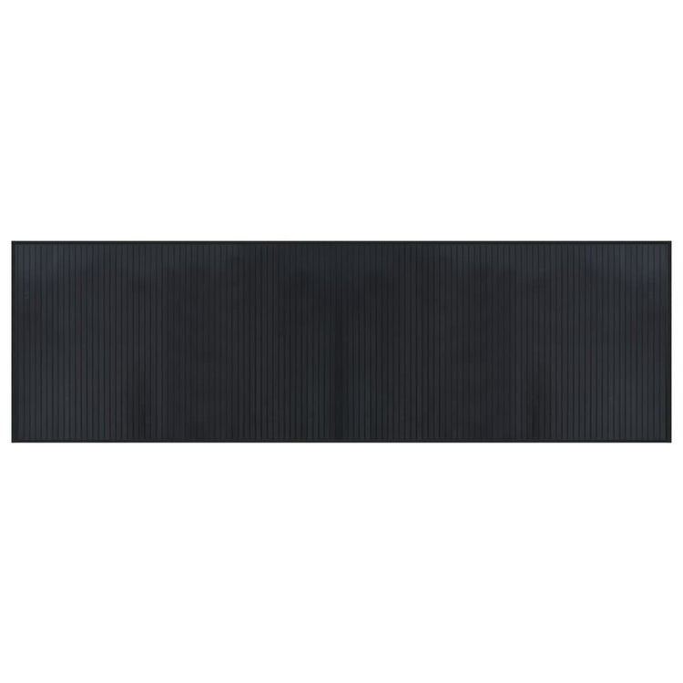 Vidaxx rechteckiger Teppich 60x200 cm Bambus schwarz
