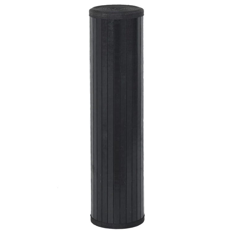 Vidaxx rechteckiger Teppich 60x200 cm Bambus schwarz