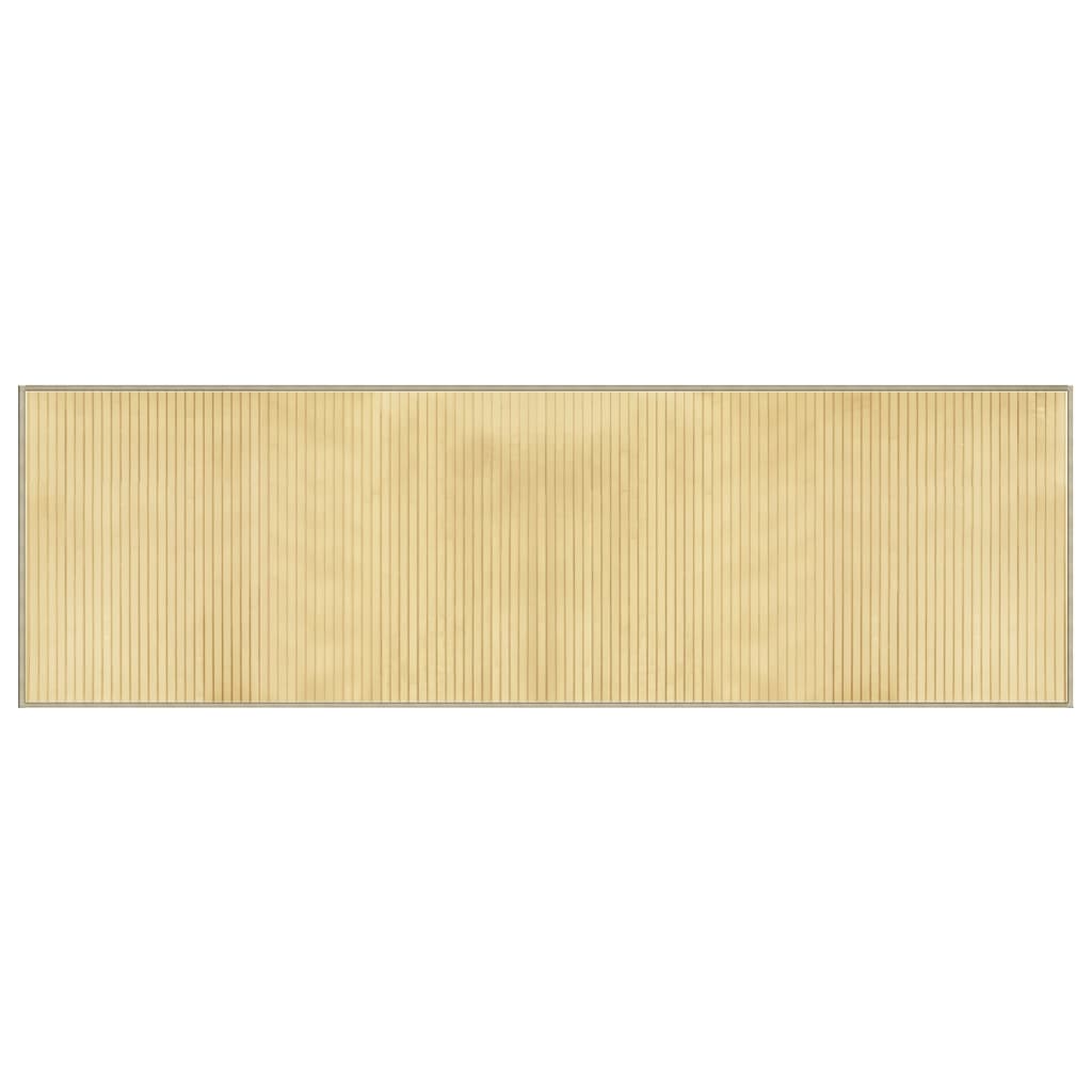 Vidaxx rechteckiger Teppich 60x200 cm Bambus hell natur