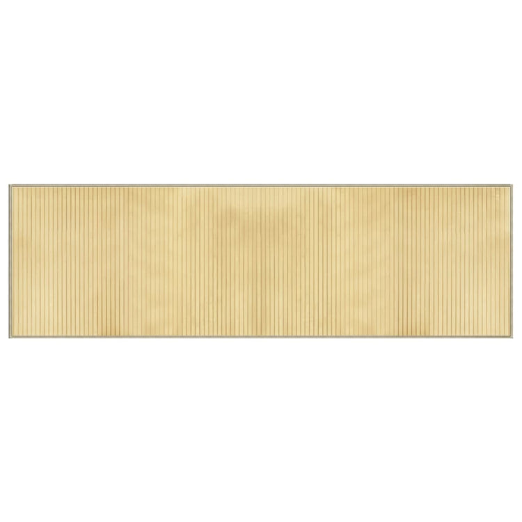 Vidaxx rechteckiger Teppich 60x200 cm Bambus hell natur