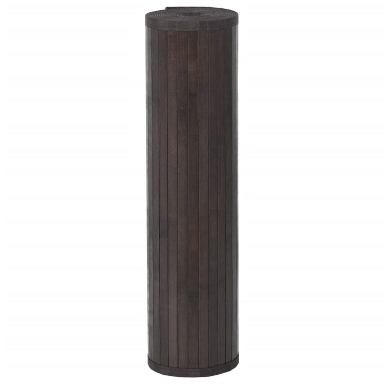 Vidaxx rechteckiger Teppich 60x300 cm Bambus dunkelbraun