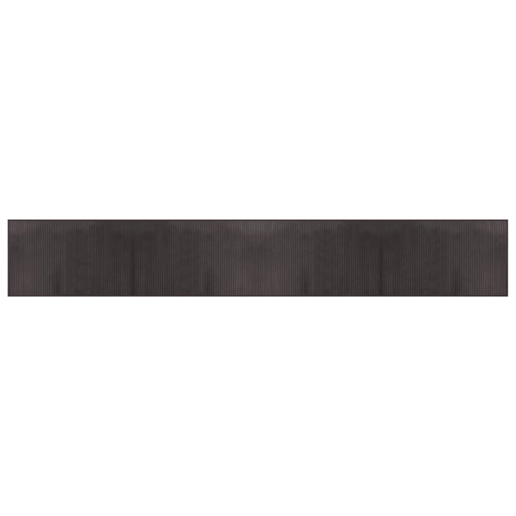 Vidaxl Teppich rechteckig 60x400 cm Bambus dunkelbraun