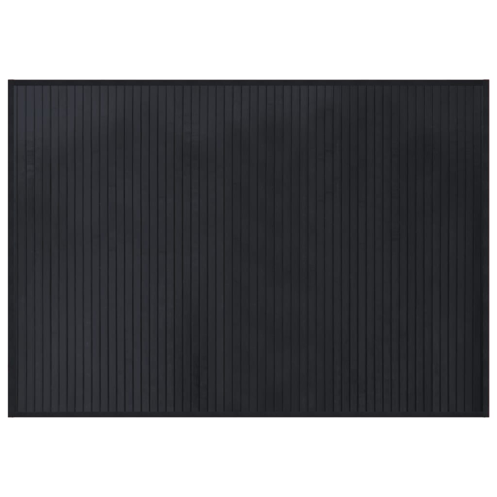 Vidaxx rechteckiger Teppich 70x100 cm Bambus schwarz