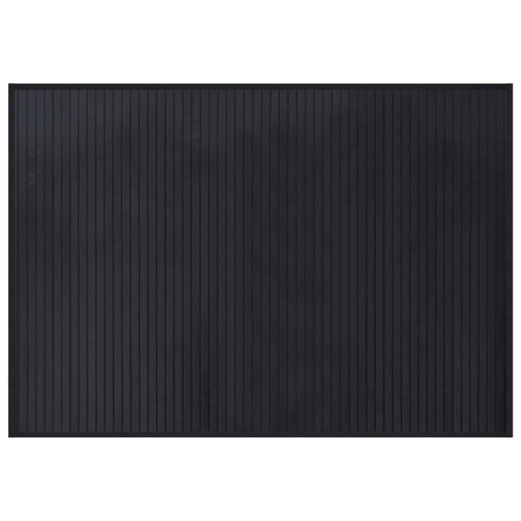 Vidaxx rechteckiger Teppich 70x100 cm Bambus schwarz
