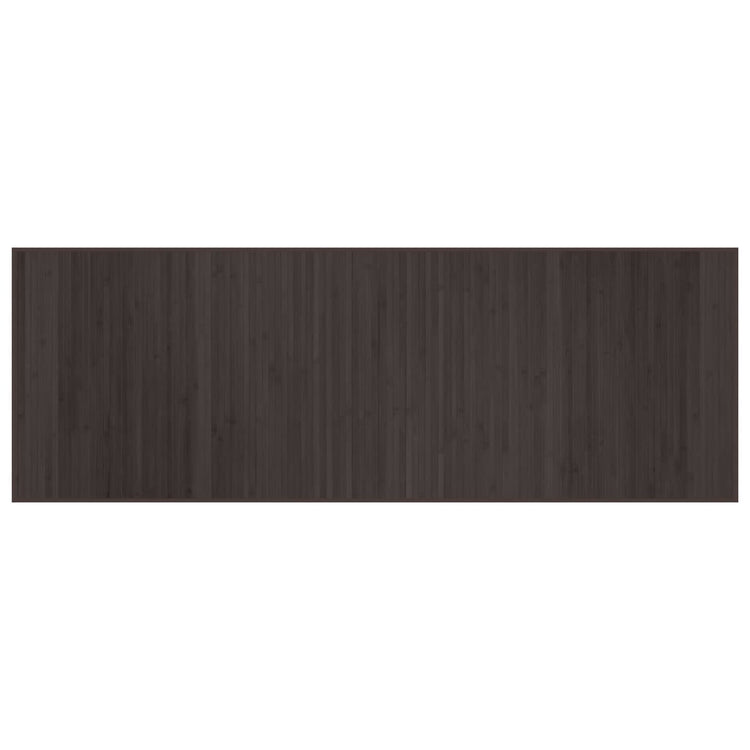 Vidaxl Teppich rechteckig 70x200 cm Bambus dunkelbraun