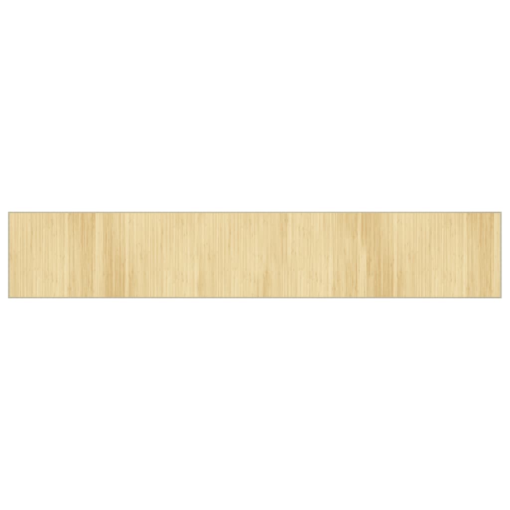 Vidaxx rechteckiger Teppich 70x400 cm Bambus hell natur