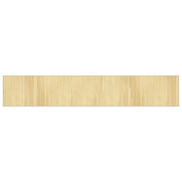 Vidaxx rechteckiger Teppich 70x400 cm Bambus hell natur