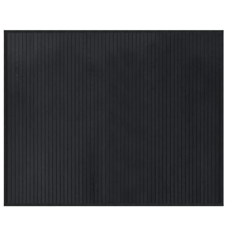 Vidaxx rechteckiger Teppich 80x100 cm Bambus schwarz
