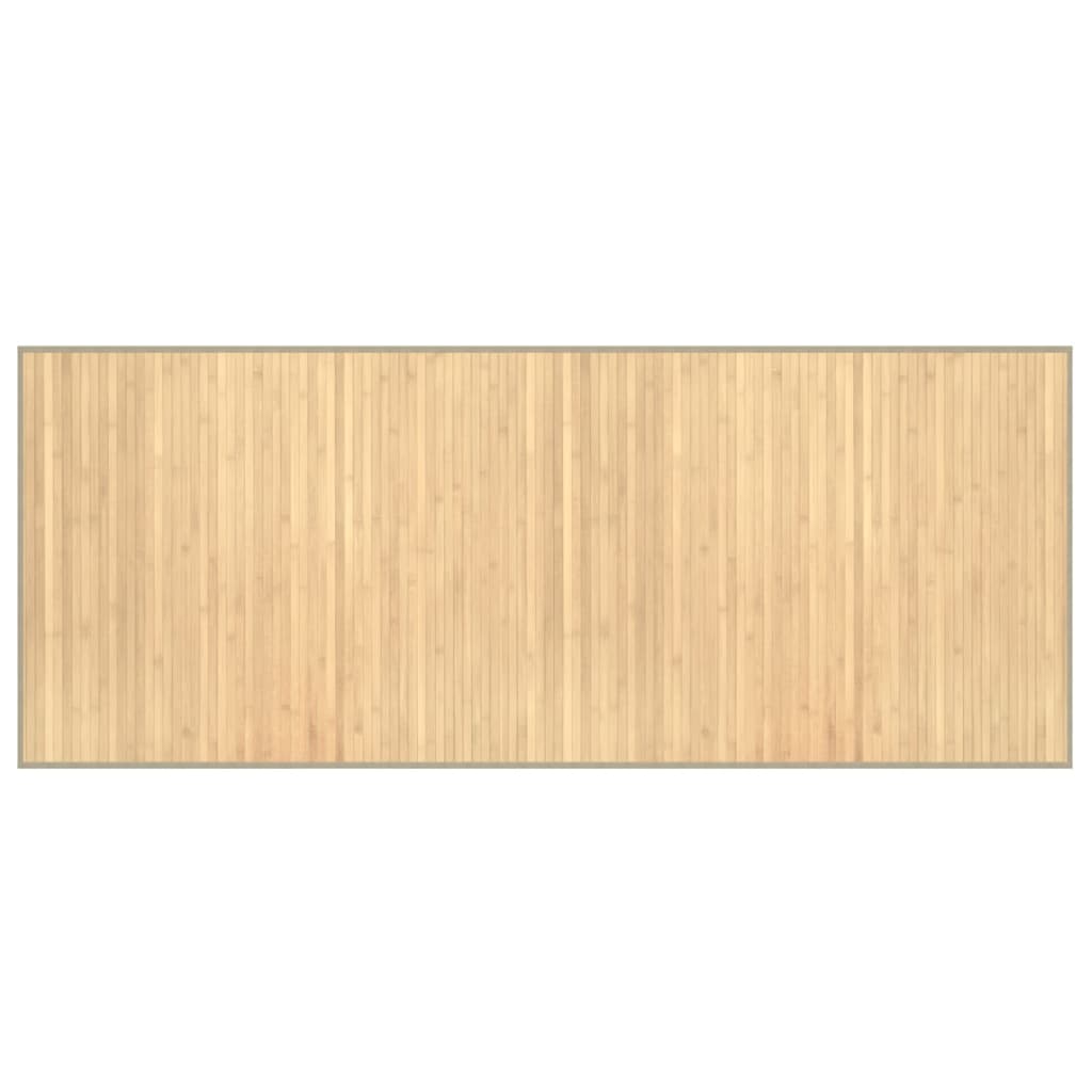 Vidaxx rechteckiger Teppich 80x200 cm Bambus hell natur