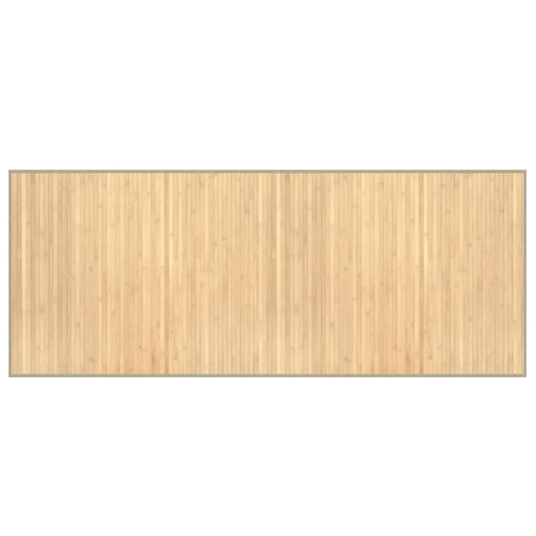 Vidaxx rechteckiger Teppich 80x200 cm Bambus hell natur