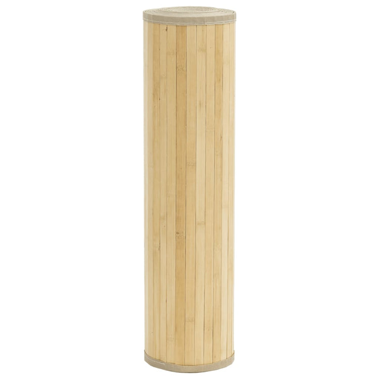 Vidaxx rechteckiger Teppich 80x200 cm Bambus hell natur