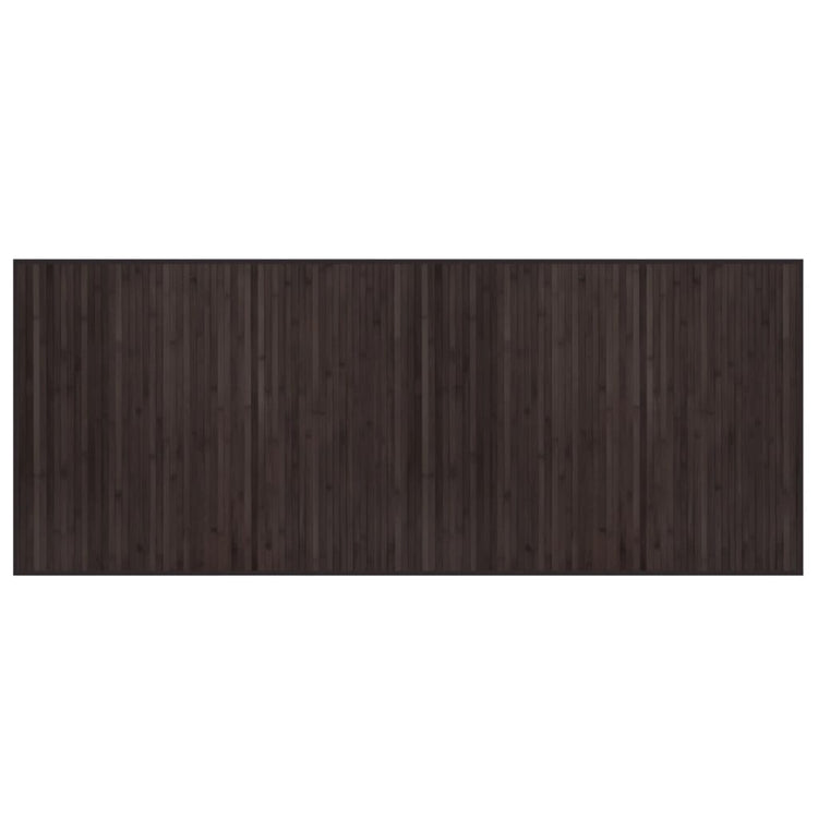 Vidaxx rechteckiger Teppich 80x200 cm Bambus dunkelbraun
