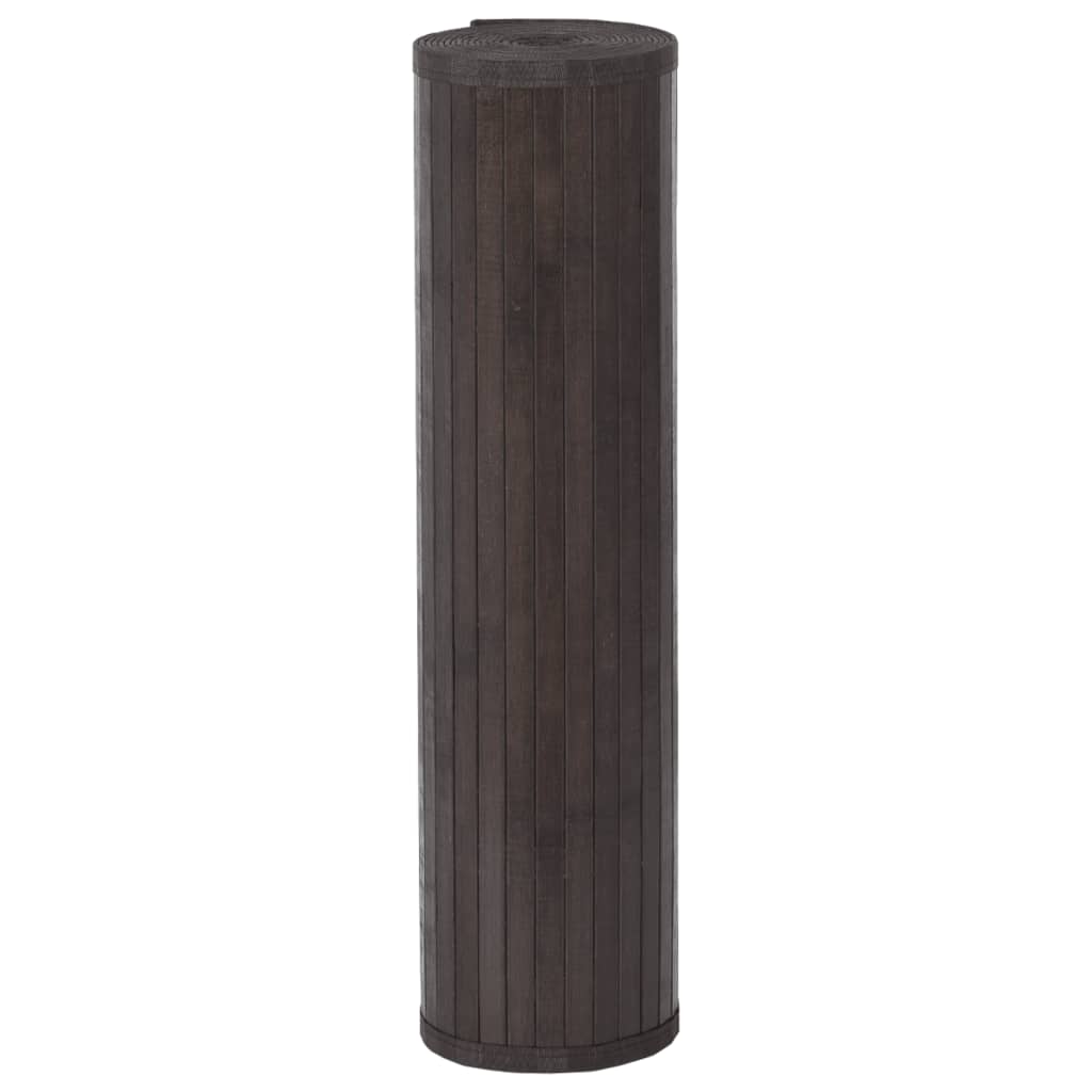 Vidaxx rechteckiger Teppich 80x200 cm Bambus dunkelbraun