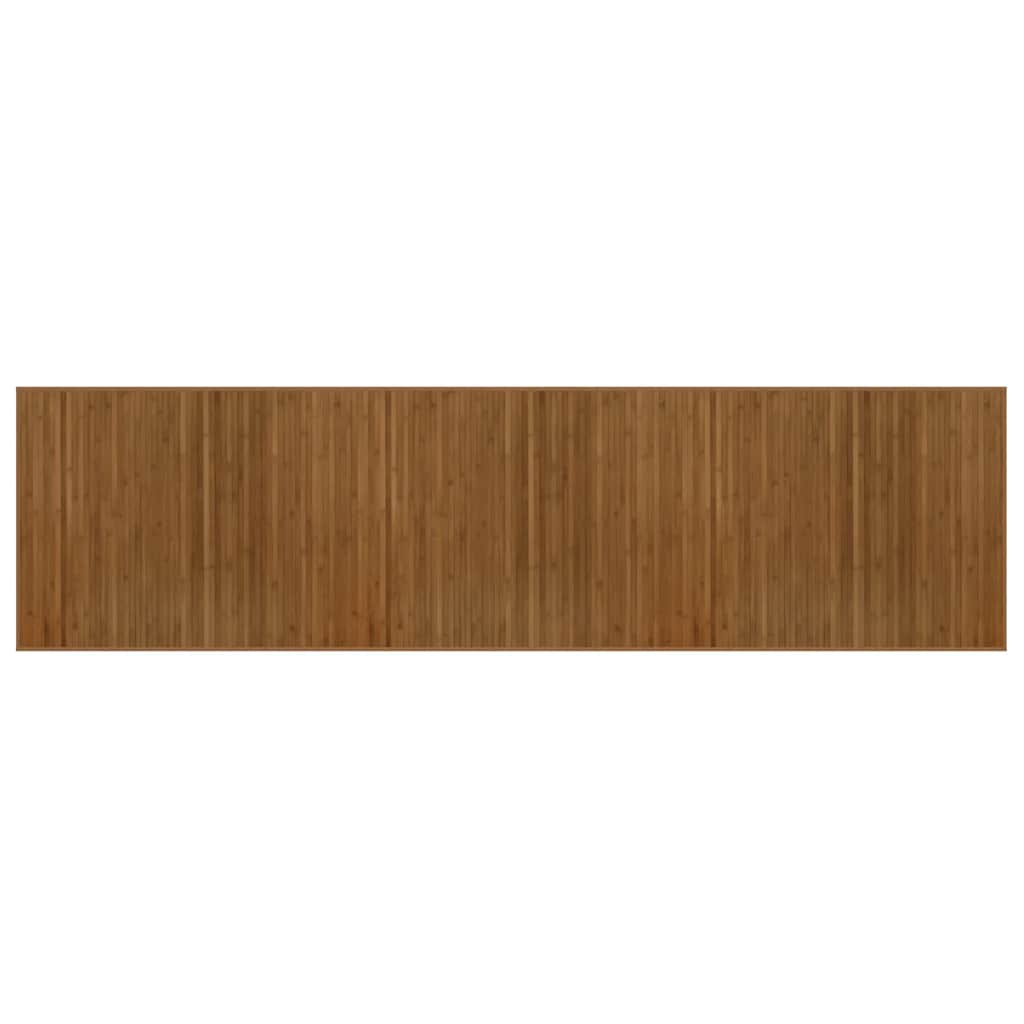 Vidaxl Teppich rechteckig 80x300 cm Bambusbraun