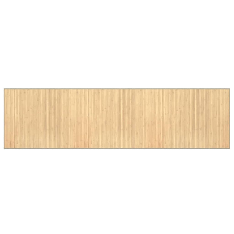 Vidaxx rechteckiger Teppich 80x300 cm Bambus hell natur