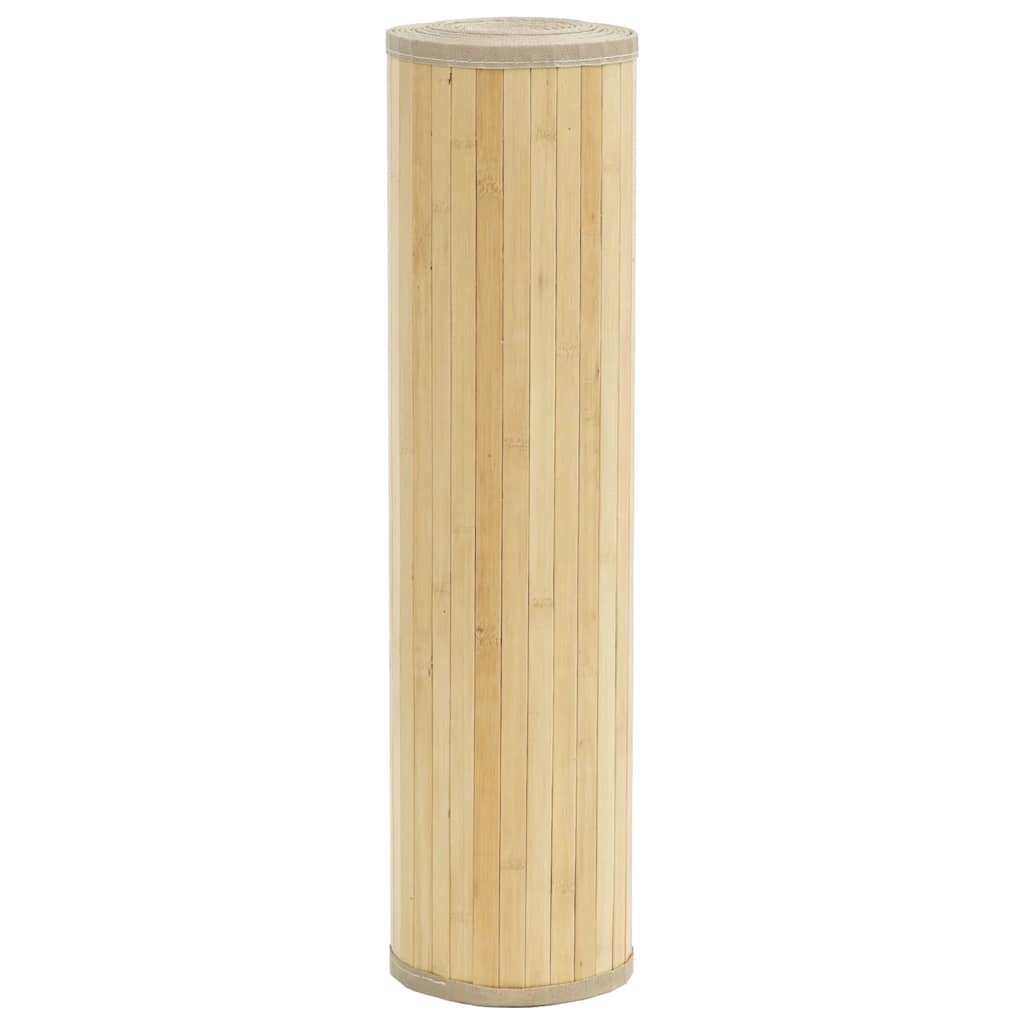 Vidaxx rechteckiger Teppich 80x300 cm Bambus hell natur