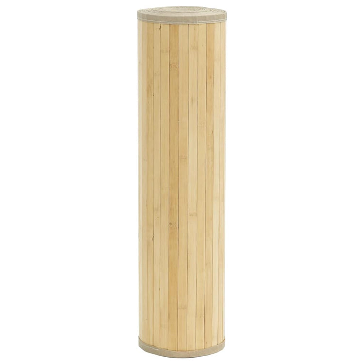 Vidaxx rechteckiger Teppich 80x300 cm Bambus hell natur