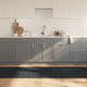 Vidaxx rechteckiger Teppich 80x300 cm Bambusgrau
