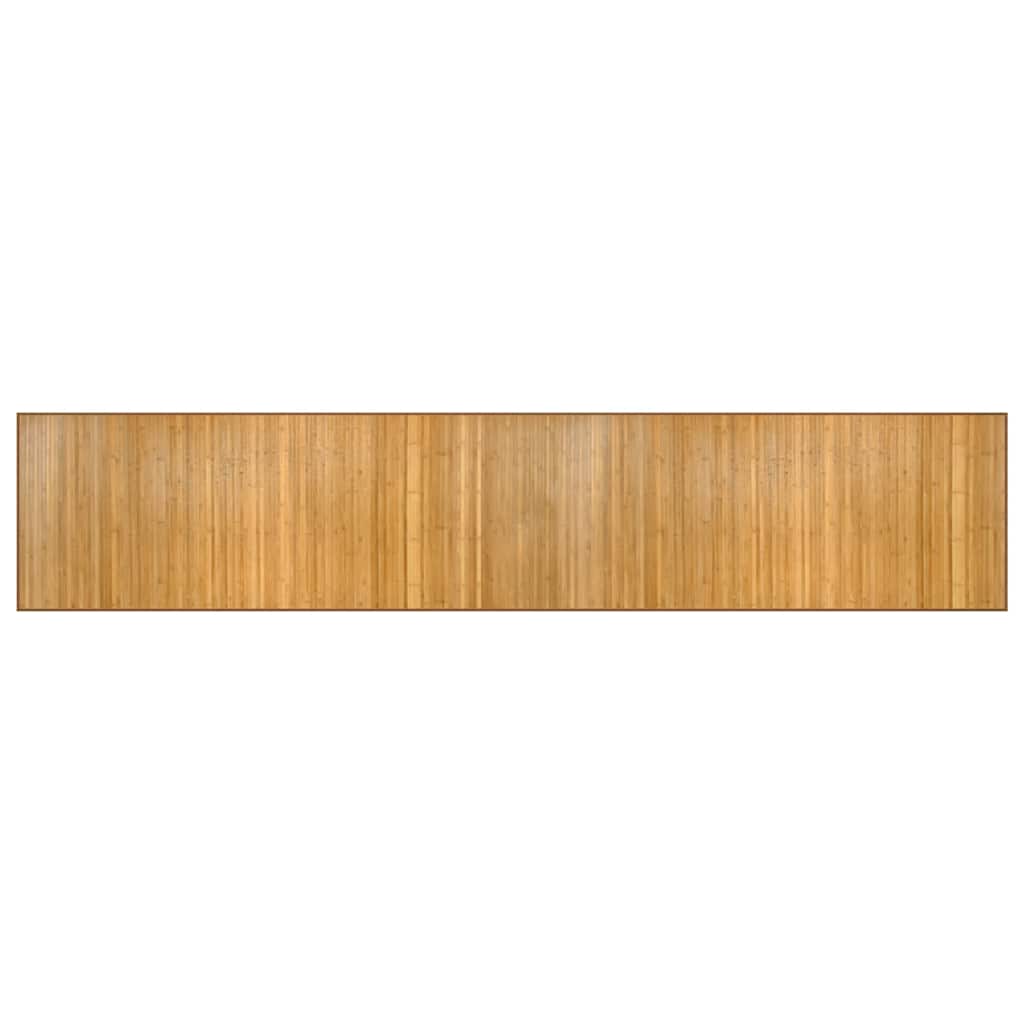Vidaxx rechteckiger Teppich 80x400 cm Bambus natur