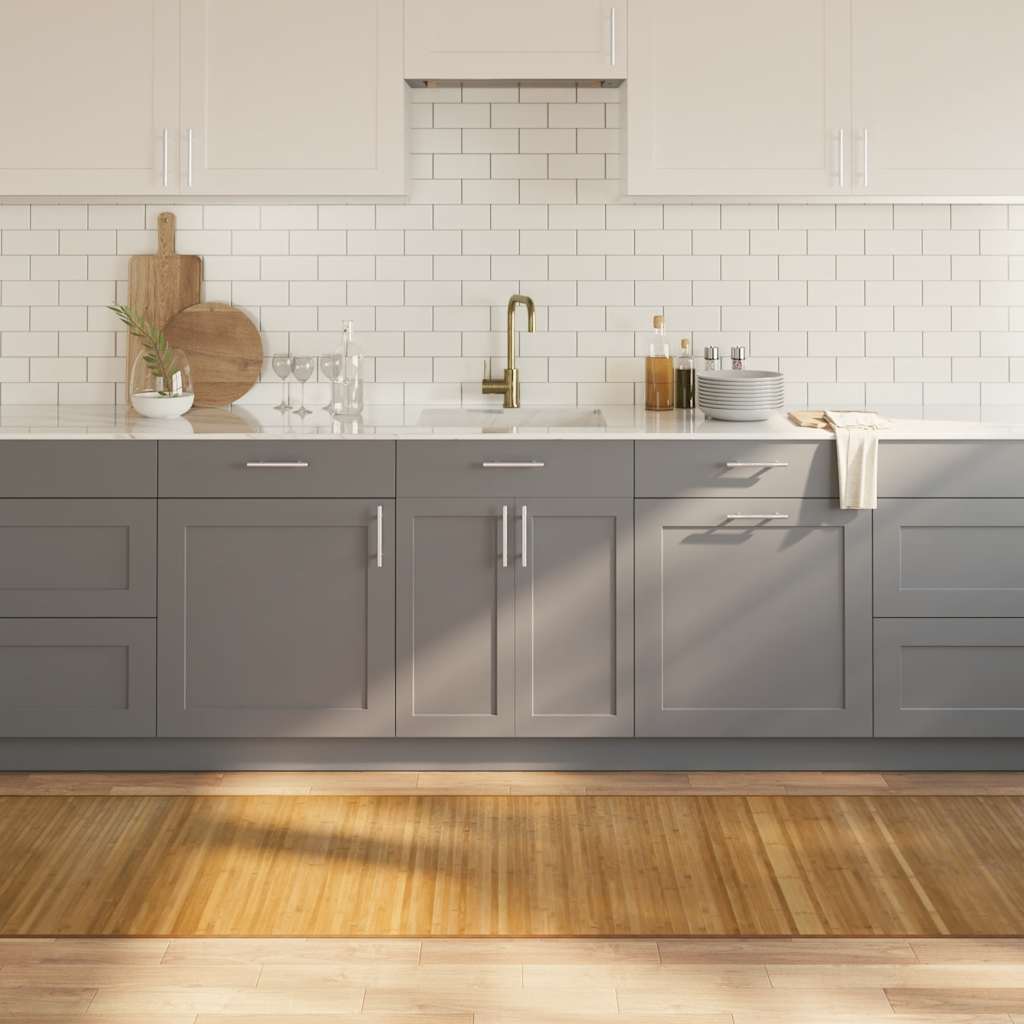 Vidaxx rechteckiger Teppich 80x400 cm Bambus natur