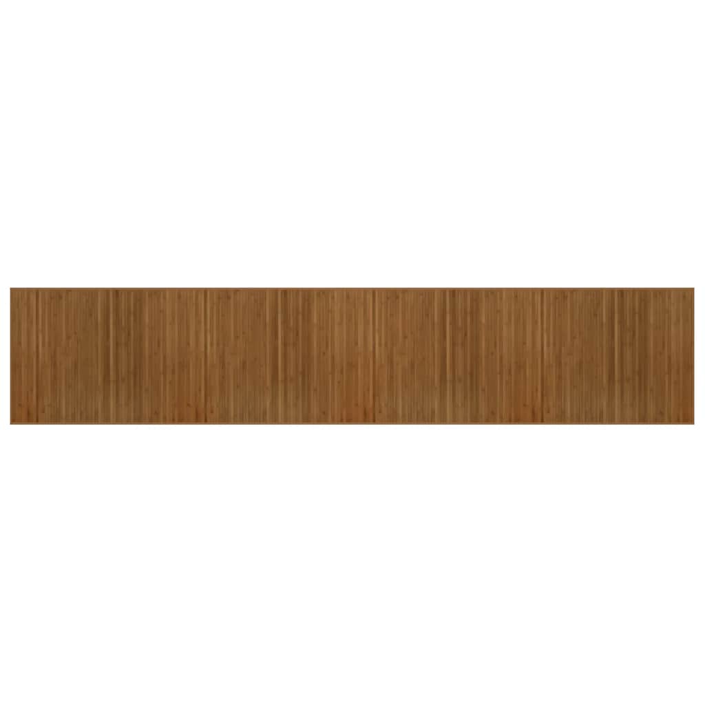 Vidaxl Teppich rechteckig 80x400 cm Bambusbraun