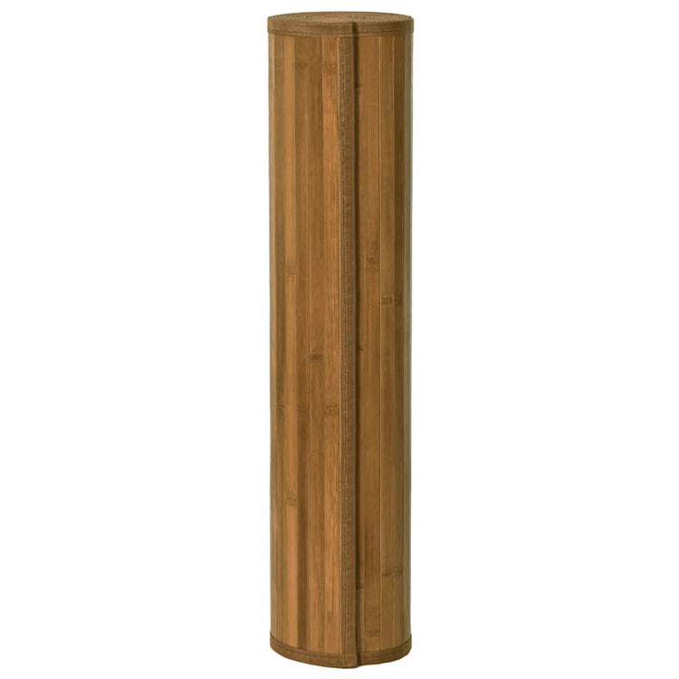 Vidaxl Teppich rechteckig 80x400 cm Bambusbraun