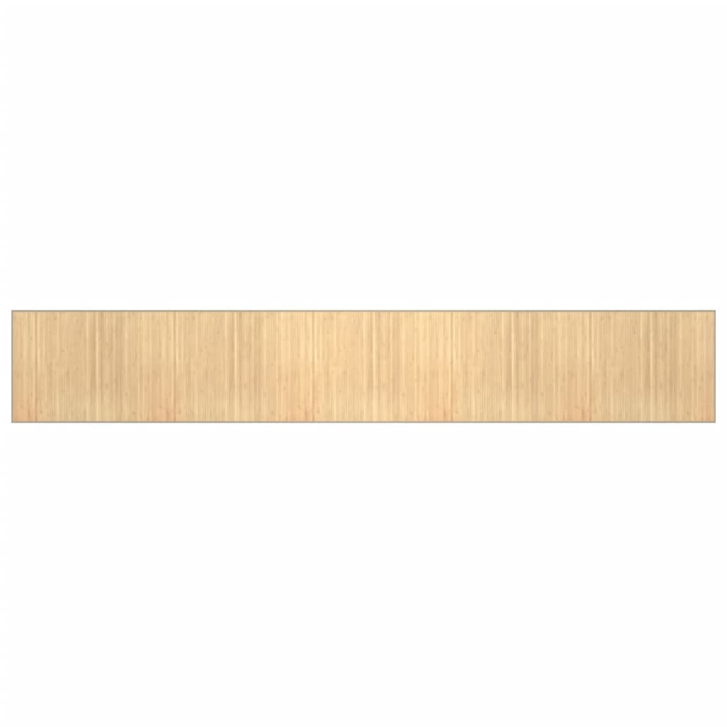 Vidaxl Teppich rechteckig 80x500 cm Bambuslicht Natural