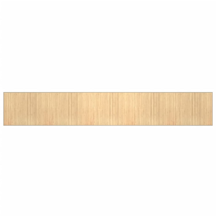 Vidaxl Teppich rechteckig 80x500 cm Bambuslicht Natural