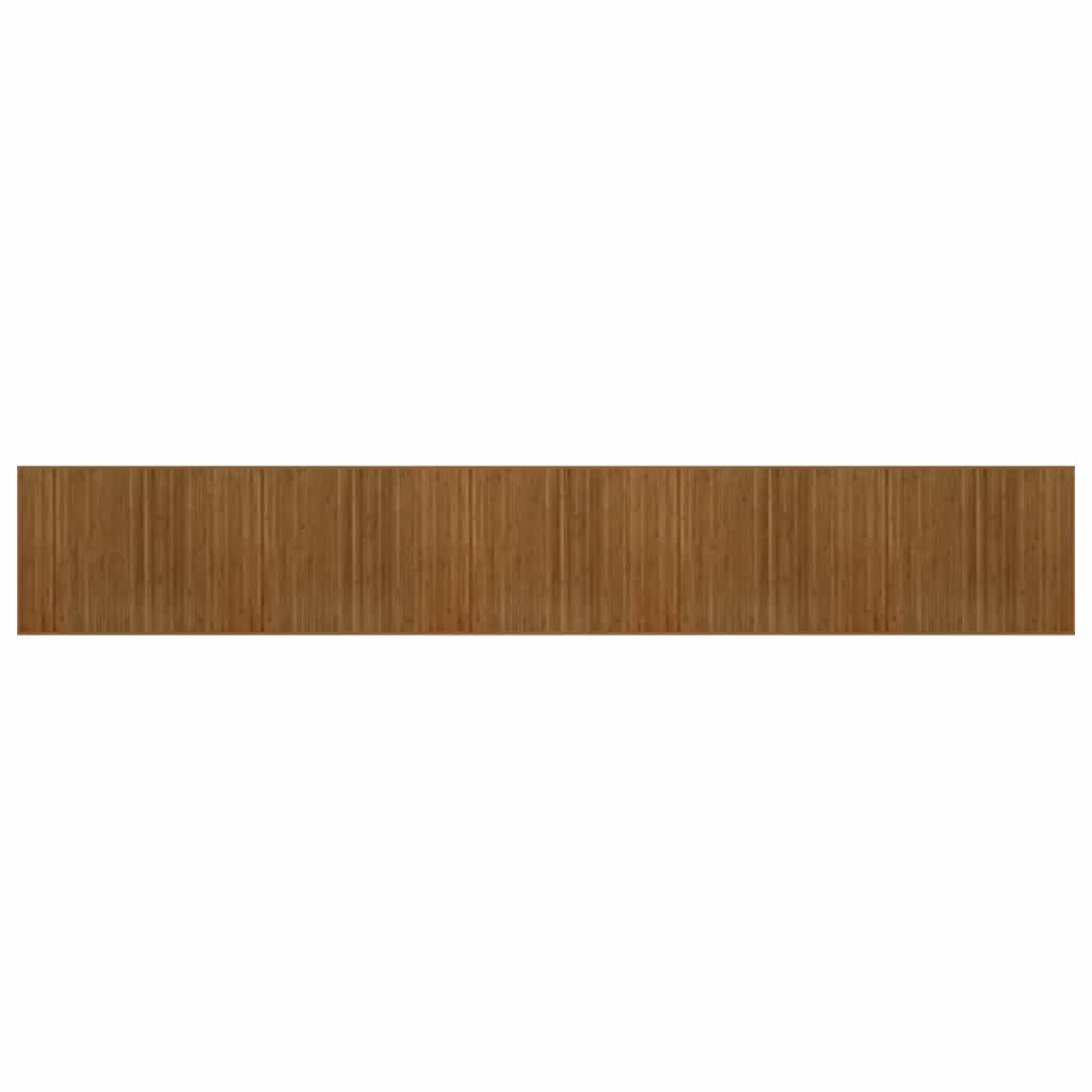 Vidaxl Teppich rechteckig 80x1000 cm Bambusbraun