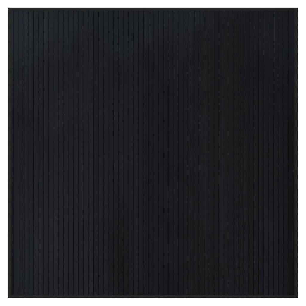 Vidaxx Teppich quadratisch 100x100 cm Bambus schwarz