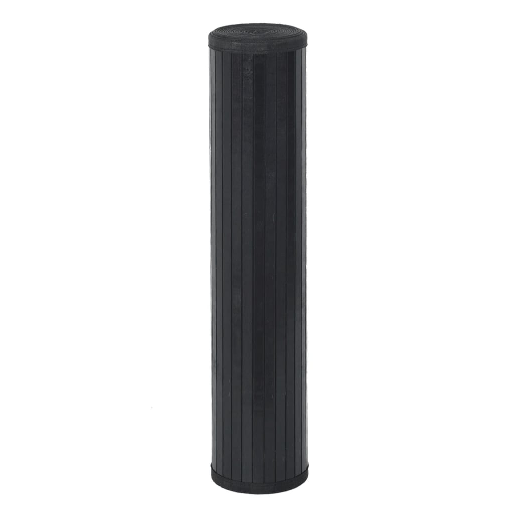 Vidaxx Teppich quadratisch 100x100 cm Bambus schwarz