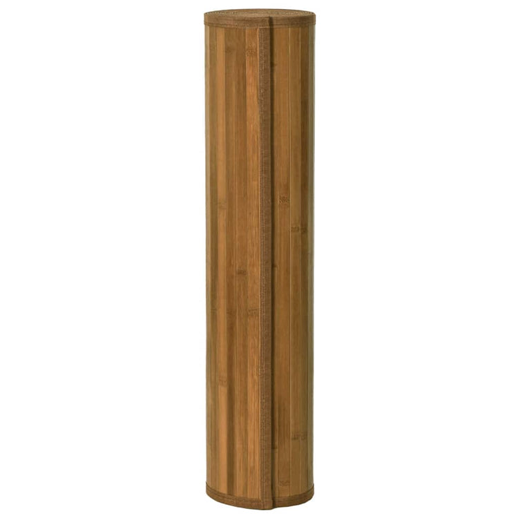 Vidaxx rechteckiger Teppich 100x200 cm Bambusbraun
