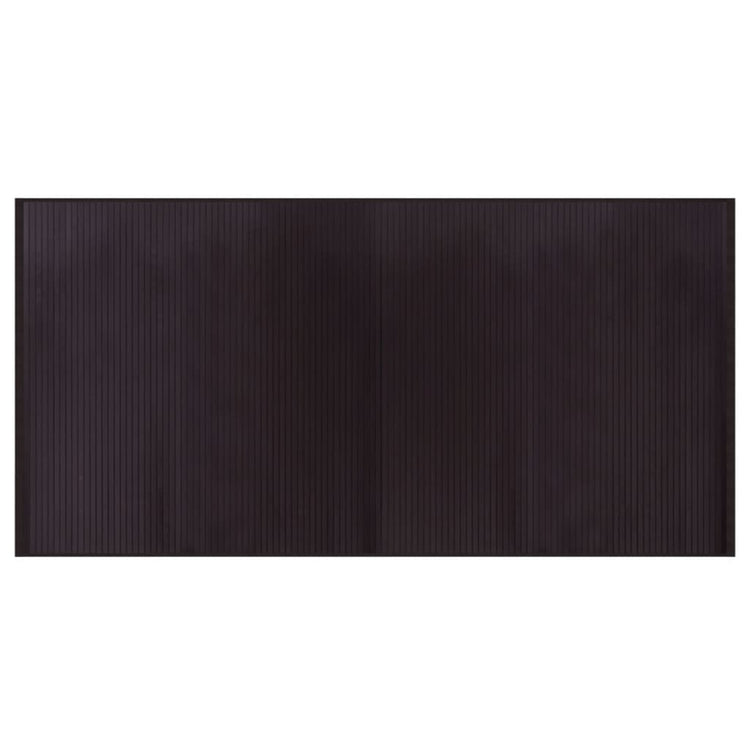 Vidaxl Teppich rechteckig 100x200 cm Bambus dunkelbraun