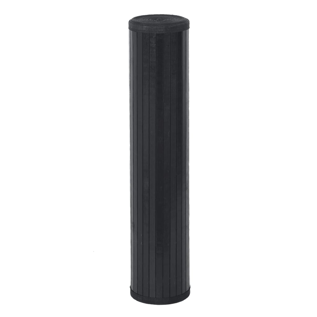 VIDAXL Rechteckige 100x400 cm Bambusschwarz
