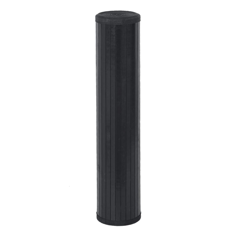 VIDAXL Rechteckige 100x400 cm Bambusschwarz