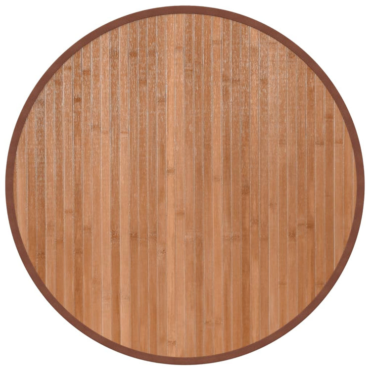 VidaXL Teppich rund 60 cm Bambus natur