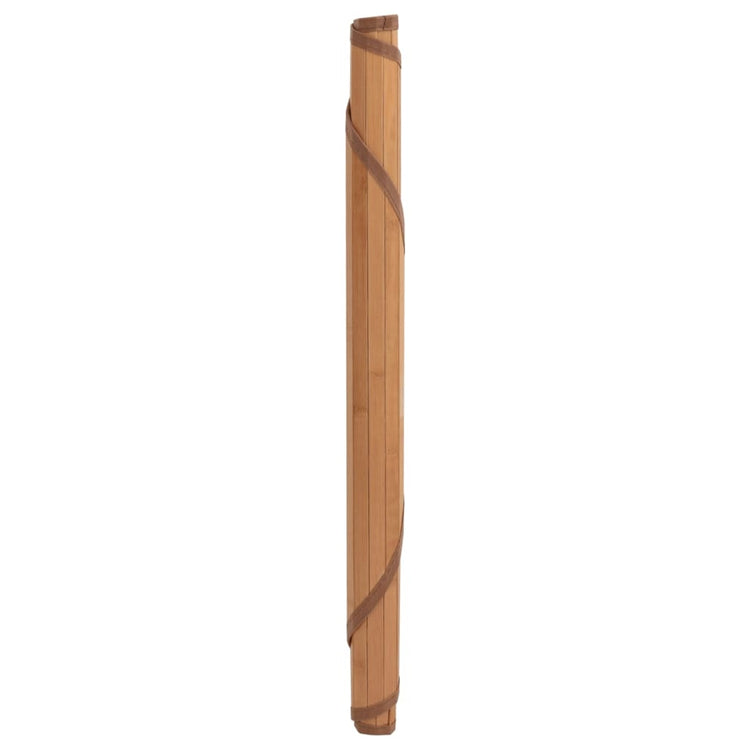 VidaXL Teppich rund 60 cm Bambus natur