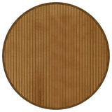 VidaXL Teppich rund 60 cm Bambusbraun - afbeelding 2